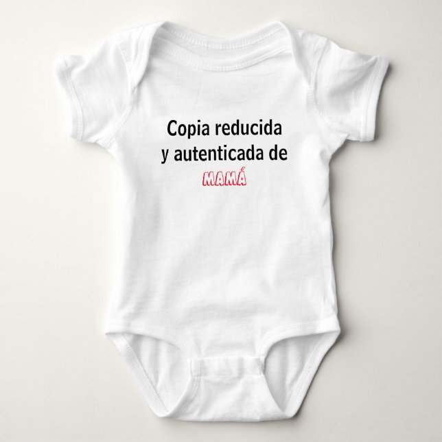 Enterizo copia reducida baby bodysuit (Front)