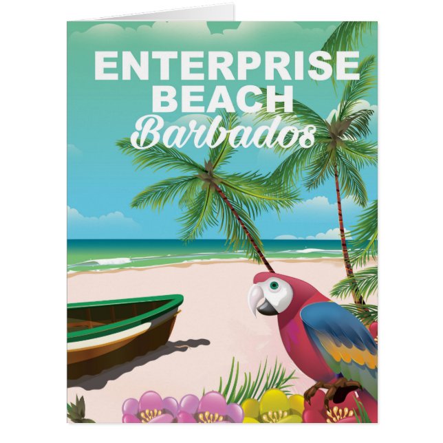 Enterprise Beach Barbados vacation poster (Front)