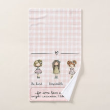 Entertaining Angels Unawares whimsical hand towel