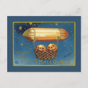 Entertaining Halloween Postcard