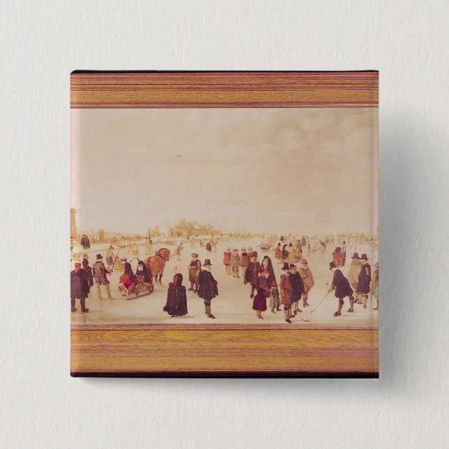 Entertainment on the Ice 15 Cm Square Badge (Front)