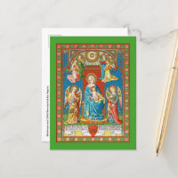 Enthroned Madonna and Child with Angels