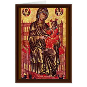Enthroned Madonna By Italo-Byzantinischer Maler De