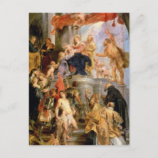 Enthroned Madonna with Child Postcard (Front)