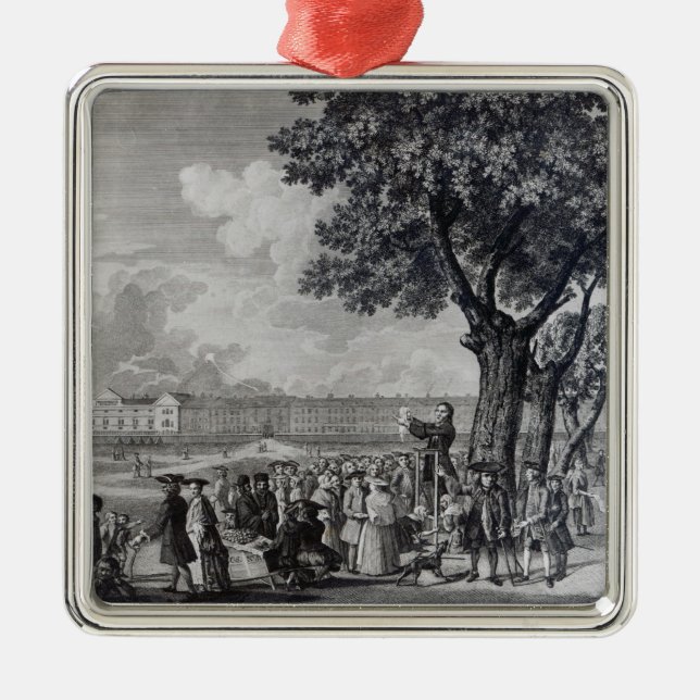 Enthusiasm Displayed Metal Tree Decoration (Front)