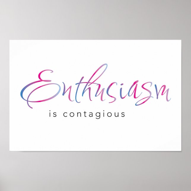 Enthusiasm poster (Front)