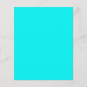 Enthusiastic Aqua Blue Turquoise Colour Flyer