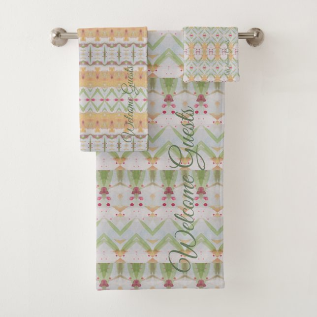 Entirely Different Pretty Prints Towel-set Bath Towel Set (Insitu)