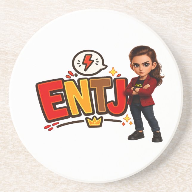 ENTJ — The Visionary Conqueror Coaster (Front)
