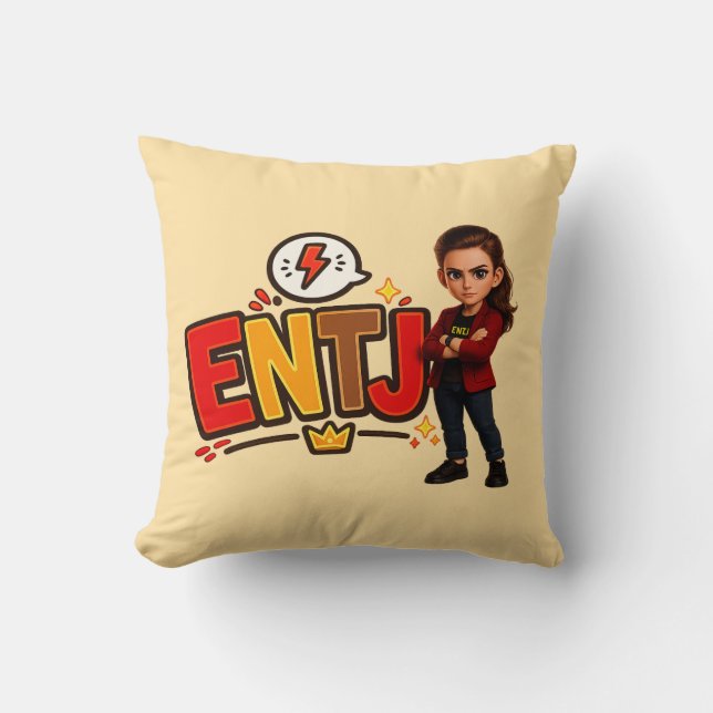 ENTJ — The Visionary Conqueror Cushion (Front)