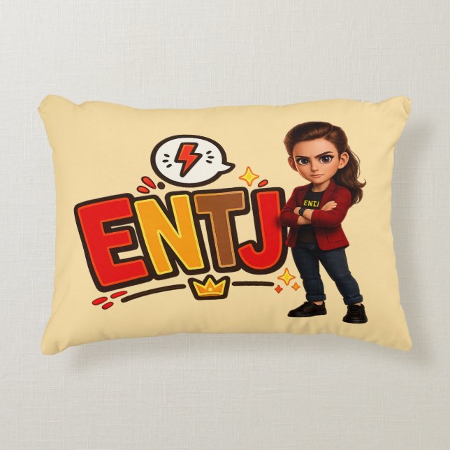 ENTJ — The Visionary Conqueror Decorative Cushion (Front)