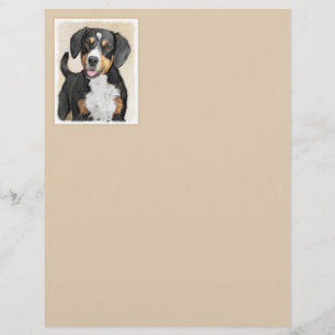 Entlebucher Mountain Dog Painting - Original Art