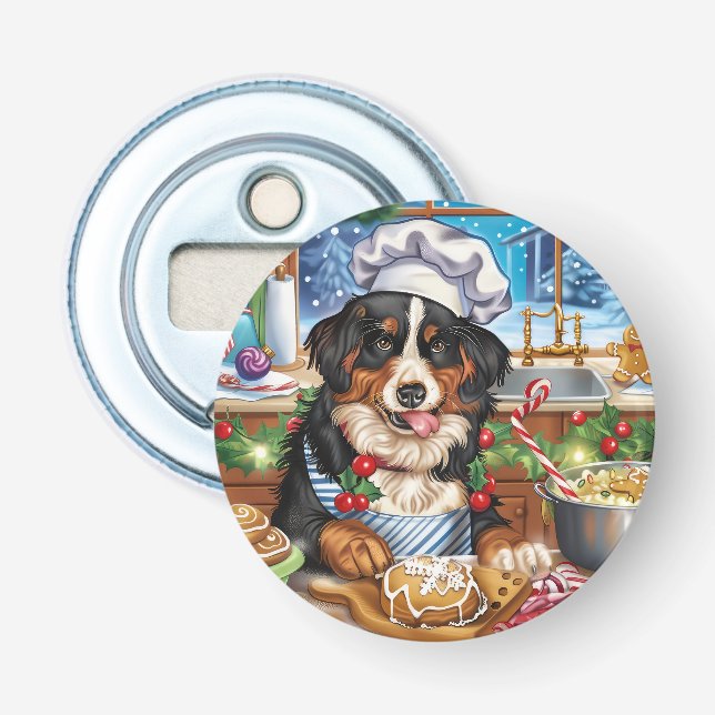 Entlebucher Mountain Holiday Baking: Festive Bottle Opener (Front)
