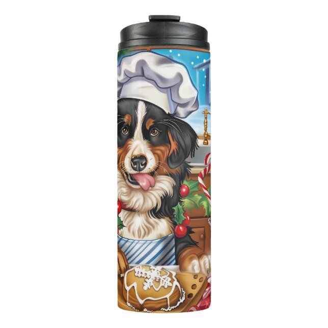 Entlebucher Mountain Holiday Baking: Festive Thermal Tumbler (Front)