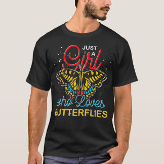 Entomology Animal Lover Women Girls Insect Butterf T-Shirt