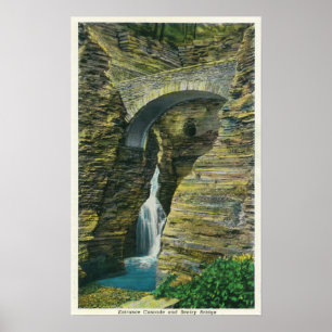 Entrance Cascade and Sentry Bridge View Poster