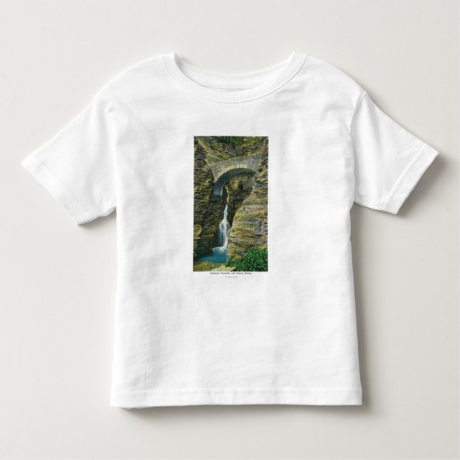 Entrance Cascade and Sentry Bridge View Toddler T-Shirt (Front)