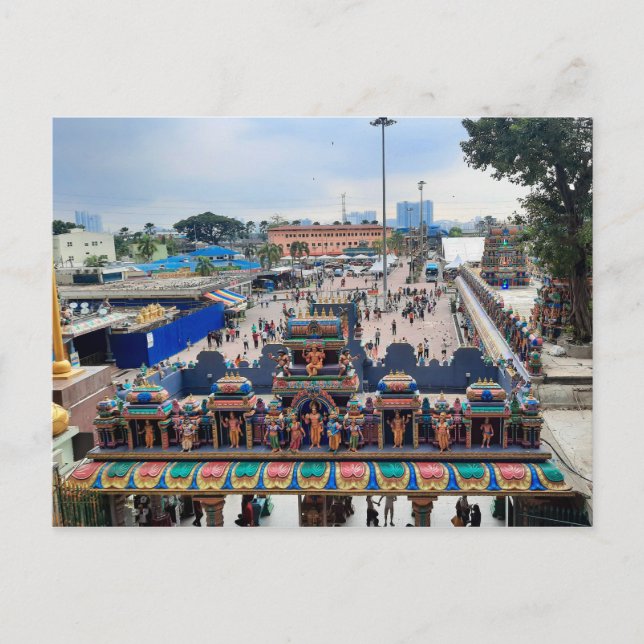Entrance gate roof at Batu Caves Postcard (Front)