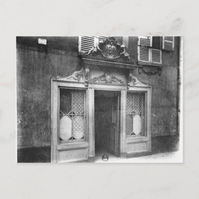 Entrance of a brothel in Paris Postcard (Front)