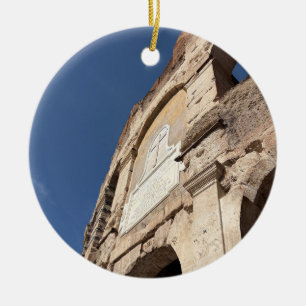 Entrance Of Colosseum Rome Italy Italian Landmark Ceramic Tree Decoration