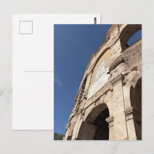 Entrance Of Colosseum Rome Italy Italian Landmark Postcard