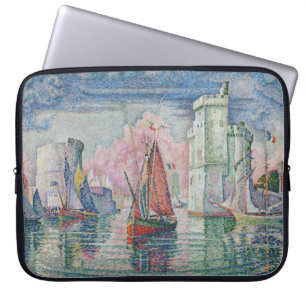 Entrance of La Rochelle Harbour, Paul Signac Laptop Sleeve