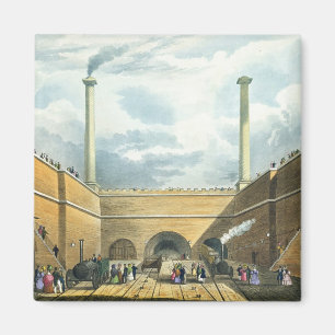 Entrance of the Railway at Edge Hill, Liverpool, p Magnet