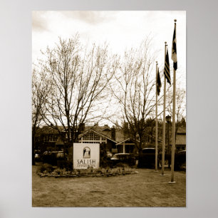 Entrance Sign and Lodge View