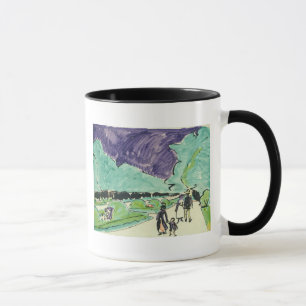 Entrance to a large garden in Dresden, 1905 Mug