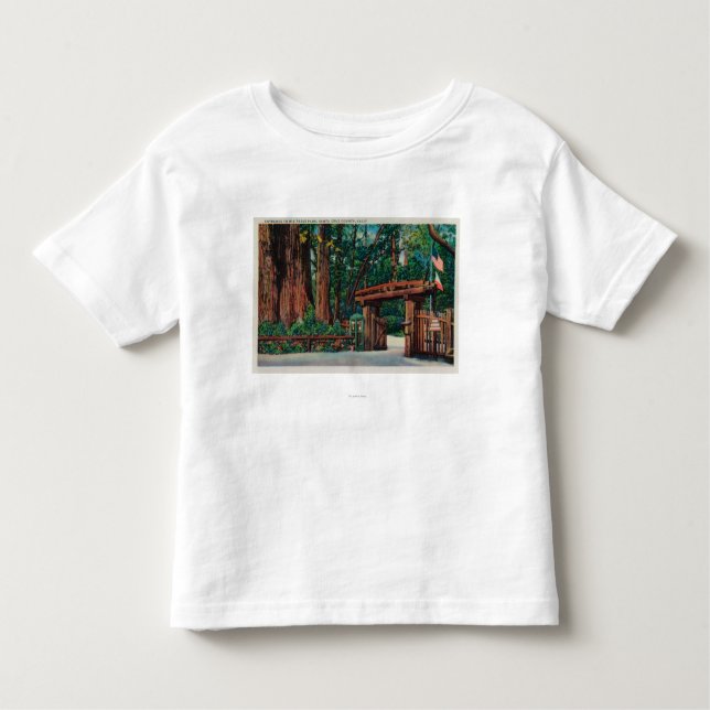 Entrance to Big Trees Park, Santa Cruz County Toddler T-Shirt (Front)