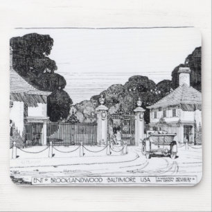 Entrance to Brooklandwood, Baltimore, USA, from Th Mouse Pad