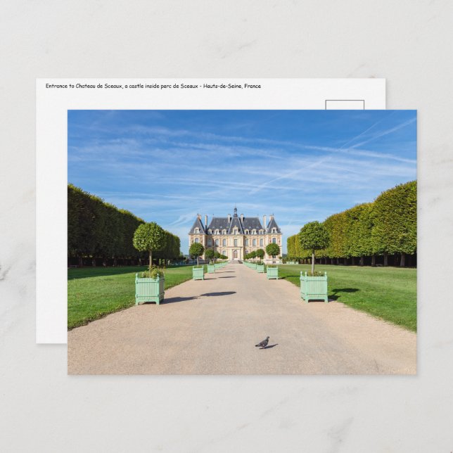Entrance to Chateau de Sceaux - France Postcard (Front/Back)
