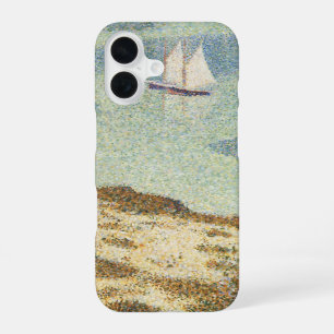 Entrance to Harbour by Georges Seurat, Vintage Art iPhone 16 Case