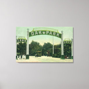 Entrance to Oak Park View Canvas Print