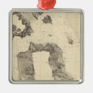 Entrance to San Francisco Bay California Metal Tree Decoration