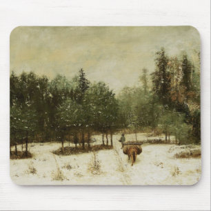 Entrance to the Forest in Winter Mouse Pad