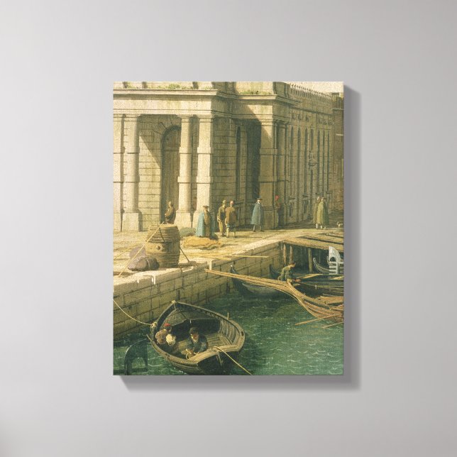Entrance to the Grand Canal: Looking West, c.1738- Canvas Print (Front)
