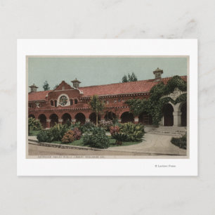 Entrance to the Smiley Public Library Postcard