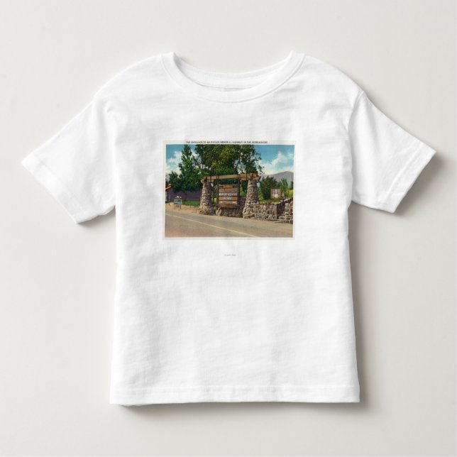 Entrance to Whiteface Mt. Highway Toddler T-Shirt (Front)