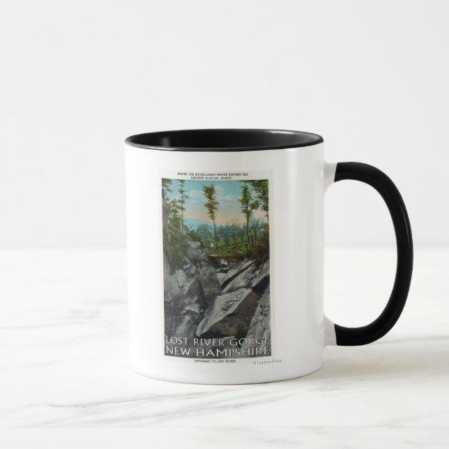 Entrance View of a Ancient Glacial Gorge Mug (Right)