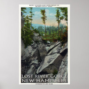 Entrance View of a Ancient Glacial Gorge Poster