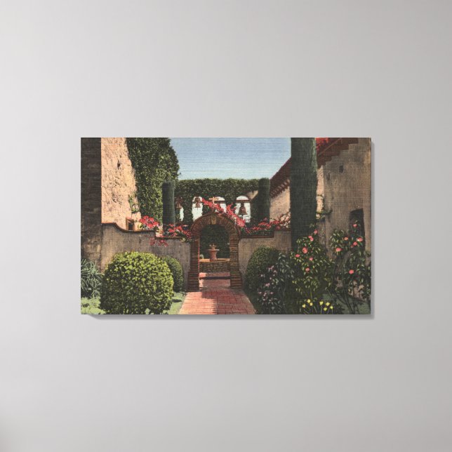 Entrance View of the Sacred Garden Canvas Print (Front)