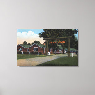 Entrance View of Tourist Park Canvas Print