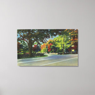 Entrance View to FDR's House Canvas Print