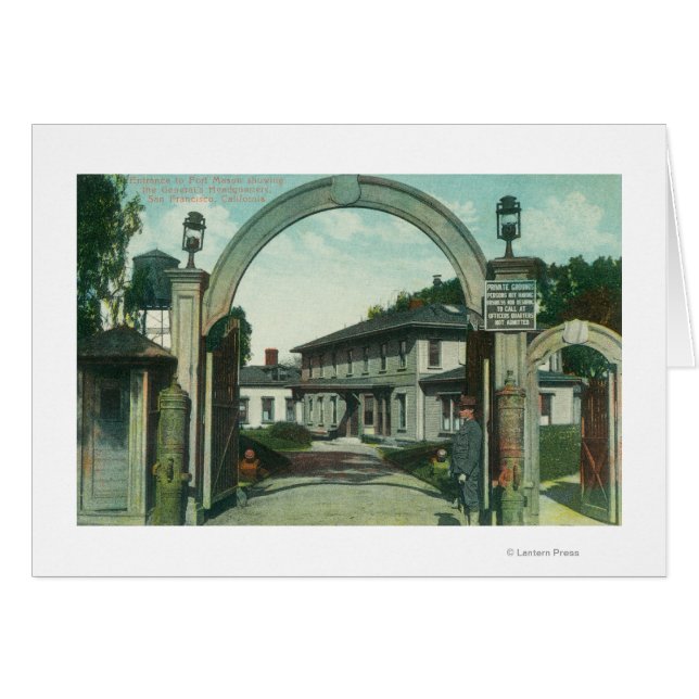 Entrance View to Ft. Mason Showing General's (Front Horizontal)