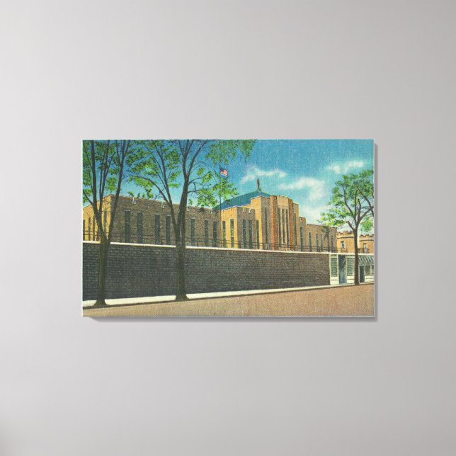 Entrance View to the Auburn Prison Canvas Print (Front)