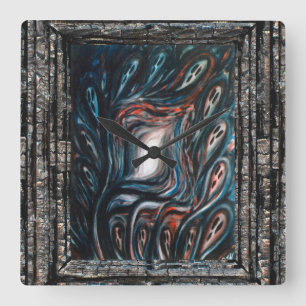 Entrapment Square Wall Clock