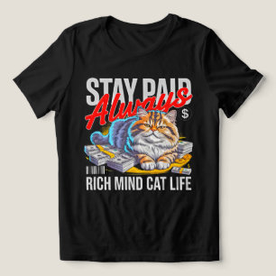 Entrepreneur Boss Babe - Rich Mind Cat Mum Money Tri-Blend Shirt
