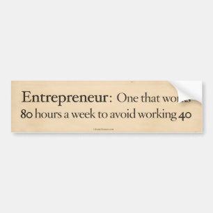 Entrepreneur Bumper Sticker