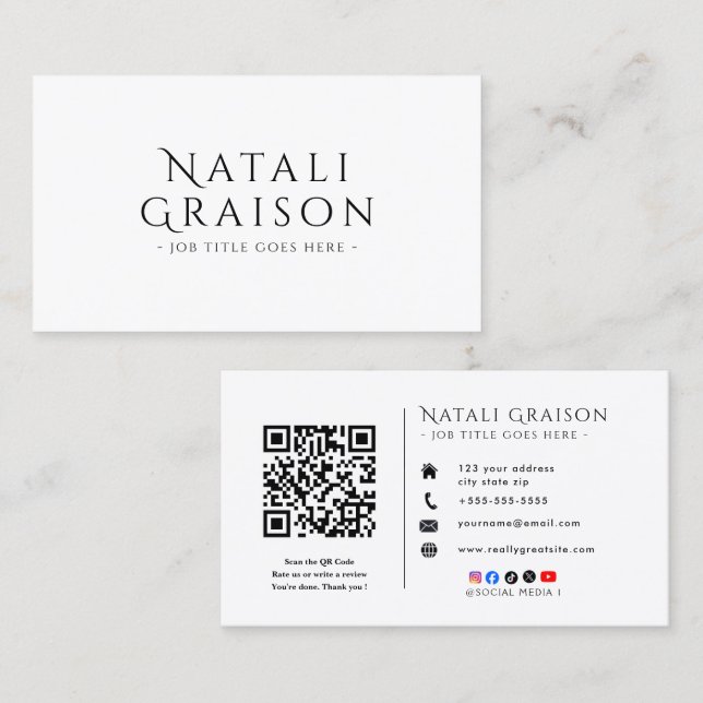 Entrepreneur Business Card | Modern Professional  (Front/Back)